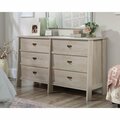 Sauder Trestle 6- Drawer Dresser Cc A2 , Spacious drawers feature metal runners with safety stops 433923